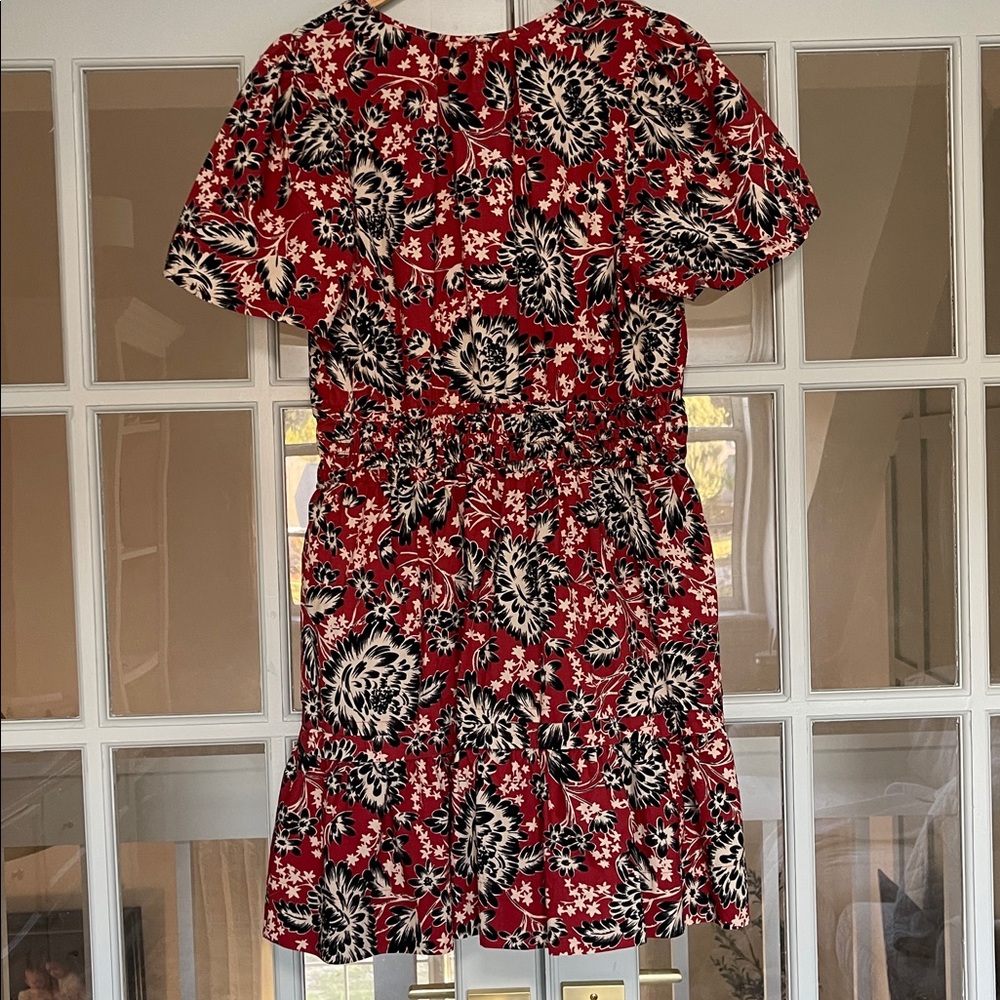 Anthropologie Somerset Mini Dress | Red & Black Floral | Size XL - Picture 5 of 5